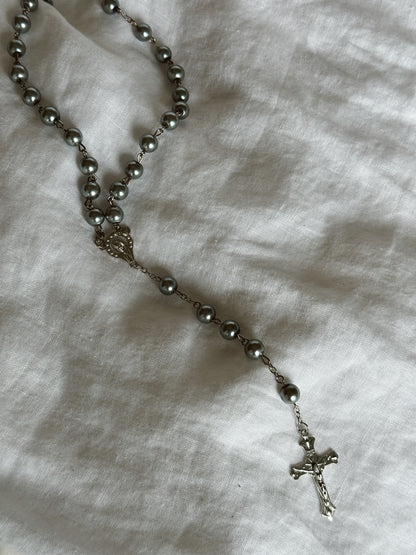 Beautiful Pearl Rosary - Perfect for First Communion